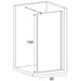 STATIONARY SCREEN 90X195 SYNCHRO SK-S-077 - Преградни стени и паравани<<<Душкабини и сауни<<<Баня<<<Praktiker