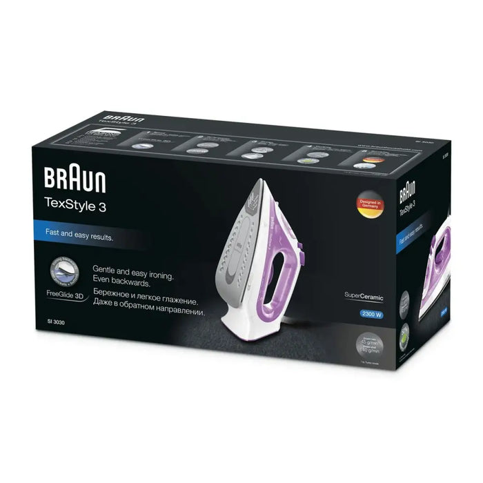Steam Iron Braun TexStyle 3 SI 3030 2300 W 2300 W - Почистване Прахосмукачки И Гладене<<<Дом Градина<<<BigBuy&&&Сушилни