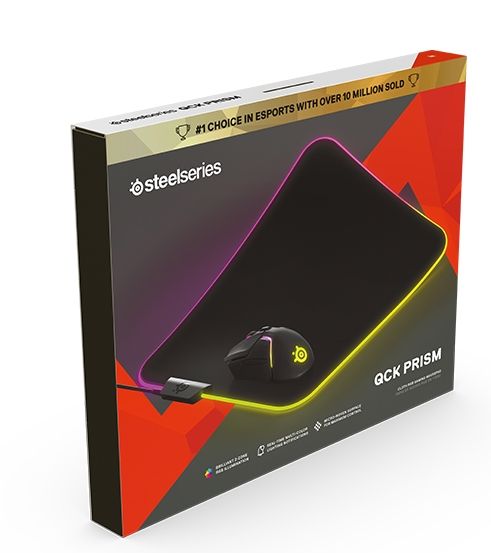 Gaming Mouse Mat SteelSeries QcK Prism Cloth RGB Black Gaming