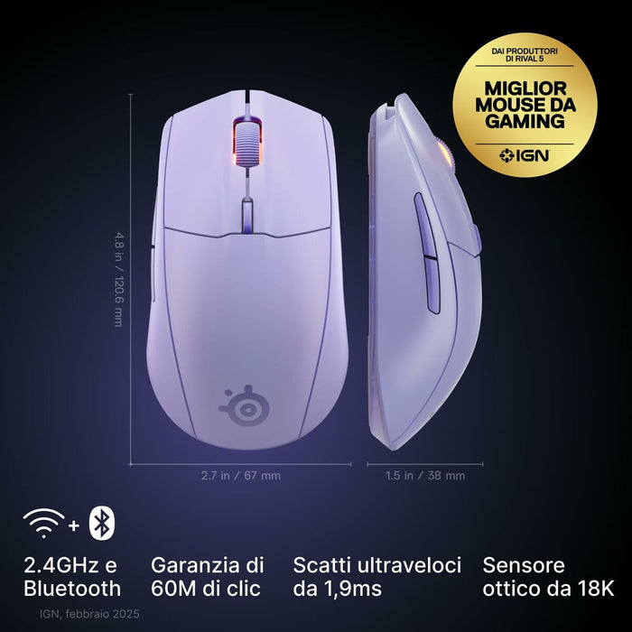 Mouse SteelSeries 62525 Lavendar