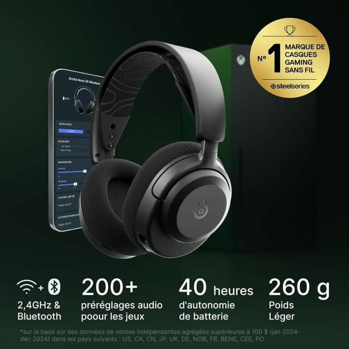 Headphones SteelSeries Arctis Nova 3XW Black