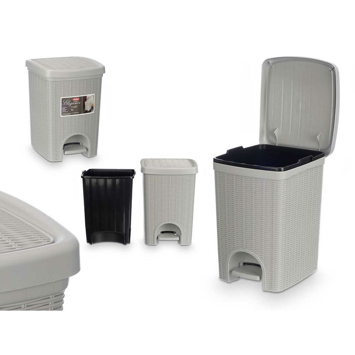 Rubbish bin Stefanplast Light grey Plastic 20 L (6 Units)