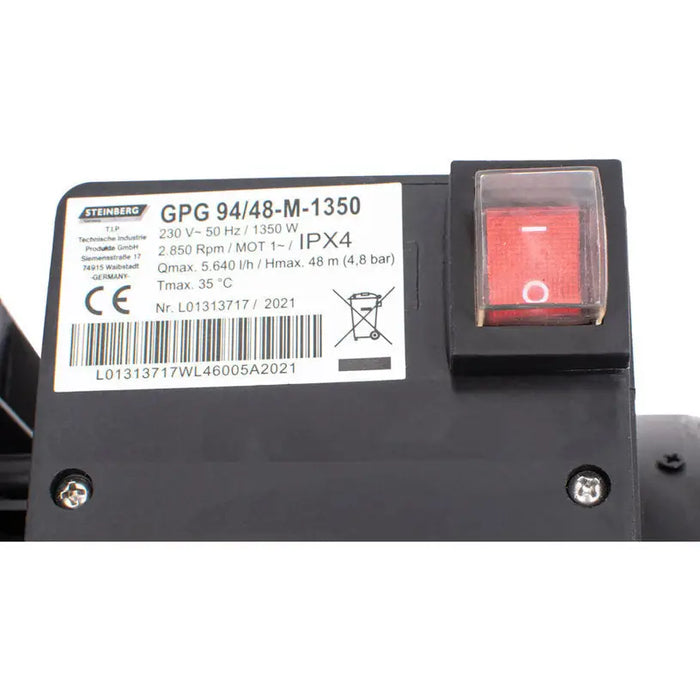 STEINBERG GPG 94/48 GARDEN PUMP - Градински помпи<<<Помпи<<<Инструменти и железария<<<Praktiker&&&Градински