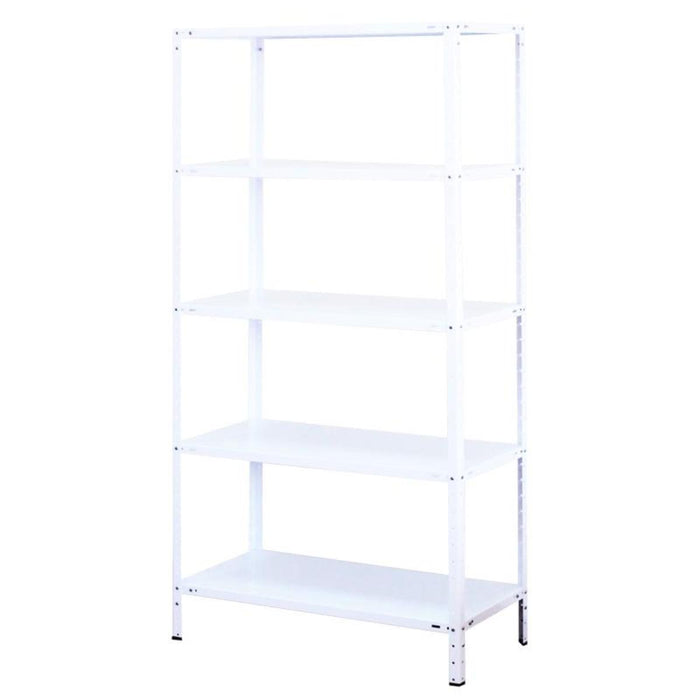 METAL RACK 178X90X40CM 5X80KG WHITE