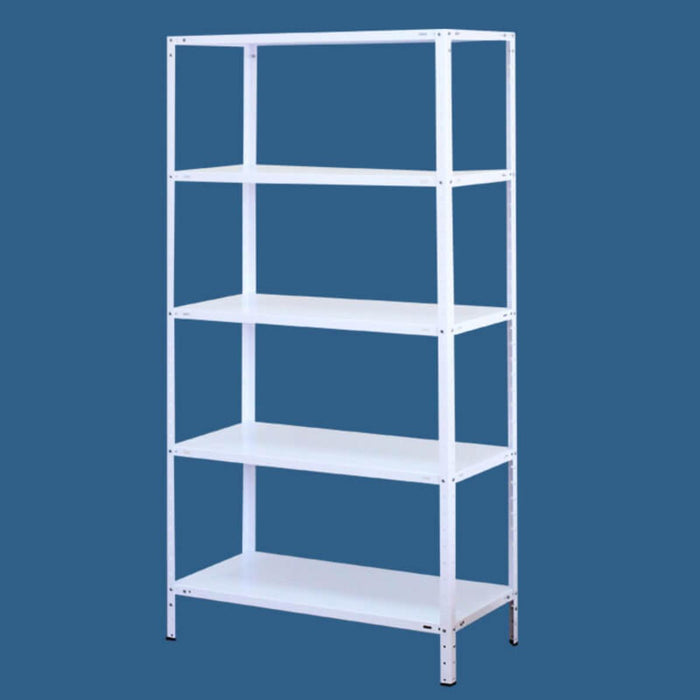 METAL RACK 178X90X40CM 5X80KG WHITE
