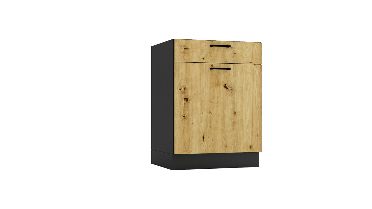 Cosmo Design ANIKA kitchen furniture set, artisan oak/graphite 2.0