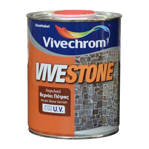 STONE ACRYLIC VARNISH WITH UV FILTERS VIVECHROM VIVESTONE - Лакове за камък<<<Лакове и импрегнанти за дърво<<<Бои и