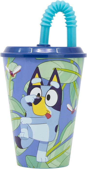 Чаша със сламка Stor Bluey - 430 ml