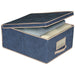 STORAGE BOX 48X36X19CM BLUE ORDINETT TNT Blue - Продукти за съхранение и организация на дрехи<<<Домашни