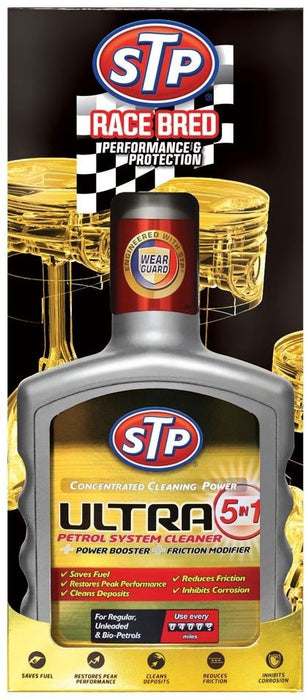 STP ULTRA 5-IN-1 PETROL SYSTEM CLEANER 400ML