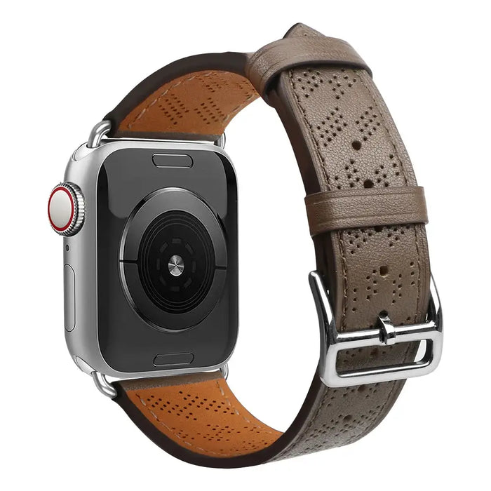 Strap Leather for Apple Watch 38 / 40 / 41 mm band bracelet - dark brown - Smartwatch straps and cases<<<HurtelXML