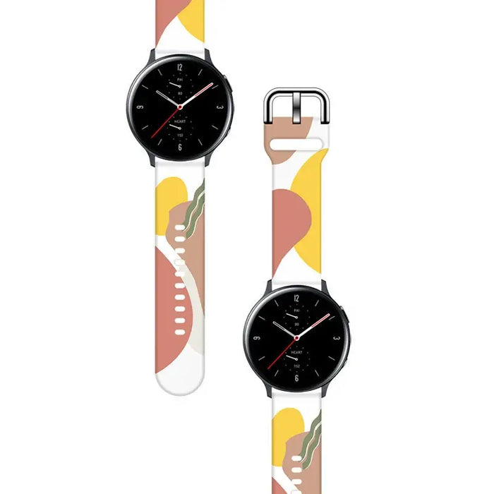 Strap Moro for Samsung Galaxy Watch 40 / 41 / 42 / 43 / 44 mm silicone bracelet watch band - pattern 7 - Smartwatch