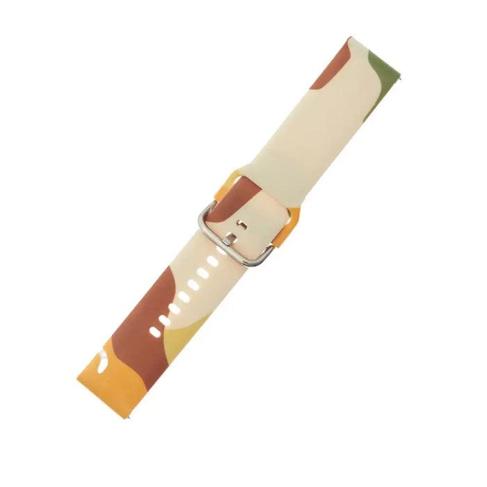 Strap Moro for Samsung Galaxy Watch 40 / 41 / 42 / 43 / 44 mm silicone bracelet watch band - pattern 16 - Smartwatch