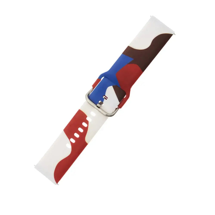 Strap Moro for Samsung Galaxy Watch 45 / 46 / 47 mm silicone bracelet watch band - pattern 8 - Smartwatch straps