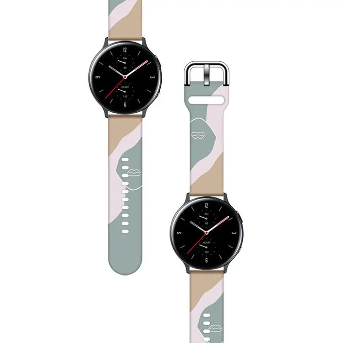 Strap Moro for Samsung Galaxy Watch 45 / 46 / 47 mm silicone bracelet watch band - pattern 17 - Smartwatch straps