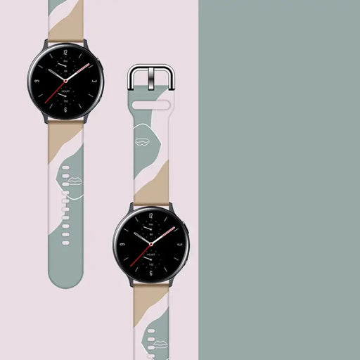 Strap Moro for Samsung Galaxy Watch 45 / 46 / 47 mm silicone bracelet watch band - pattern 17 - Smartwatch straps