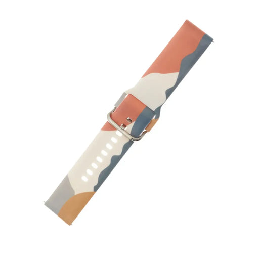 Strap Moro for Samsung Galaxy Watch 45 / 46 / 47 mm silicone bracelet watch band - pattern 15 - Smartwatch straps