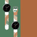 Strap Moro for Samsung Galaxy Watch 45 / 46 / 47 mm silicone bracelet watch band - pattern 3 - Smartwatch straps