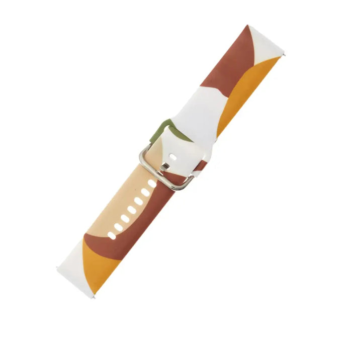 Strap Moro for Samsung Galaxy Watch 45 / 46 / 47 mm silicone bracelet watch band - pattern 4 - Smartwatch straps