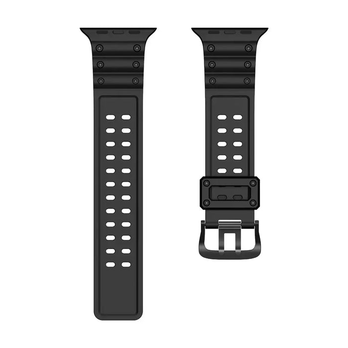 Strap Triple Protection for Apple Watch 38 / 40 / 41 mm bracelet strap - black - Smartwatch straps and cases<<<HurtelXML