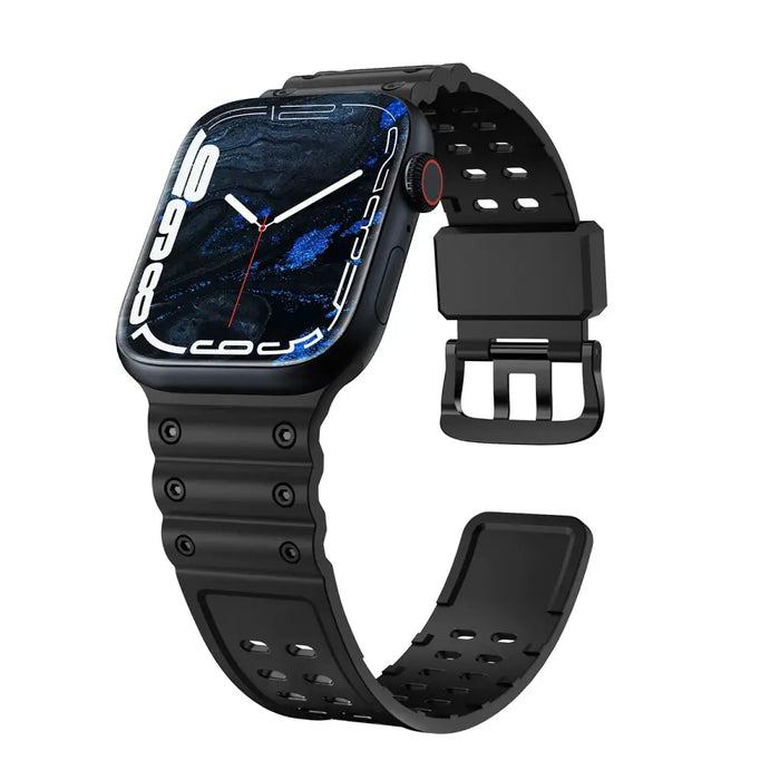 Strap Triple Protection for Apple Watch 38 / 40 / 41 mm bracelet strap - black - Smartwatch straps and cases<<<HurtelXML