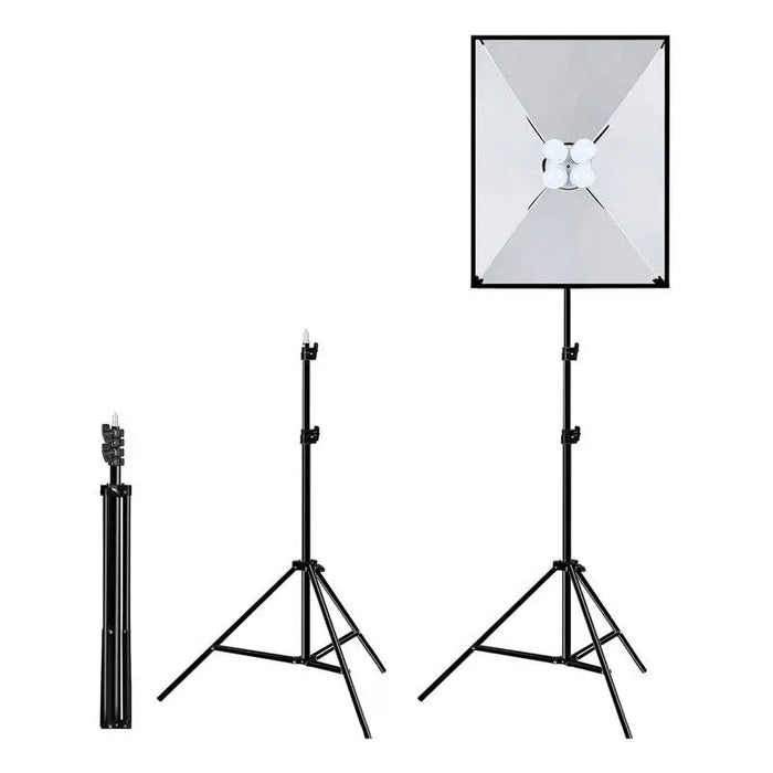 Studio set Puluz softbox 50x70cm tripod LED bulb 4 pcs PU5071EU - Softboxes<<<Photo studio<<<Photo