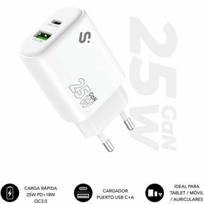 Car Charger Subblim SUBCHG-6G2510 White