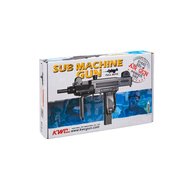 Submachine gun air rifle Ranger UZ1 Full Auto Blowback Kal.4.5 BBS 25-shots Metal KWC - Air
