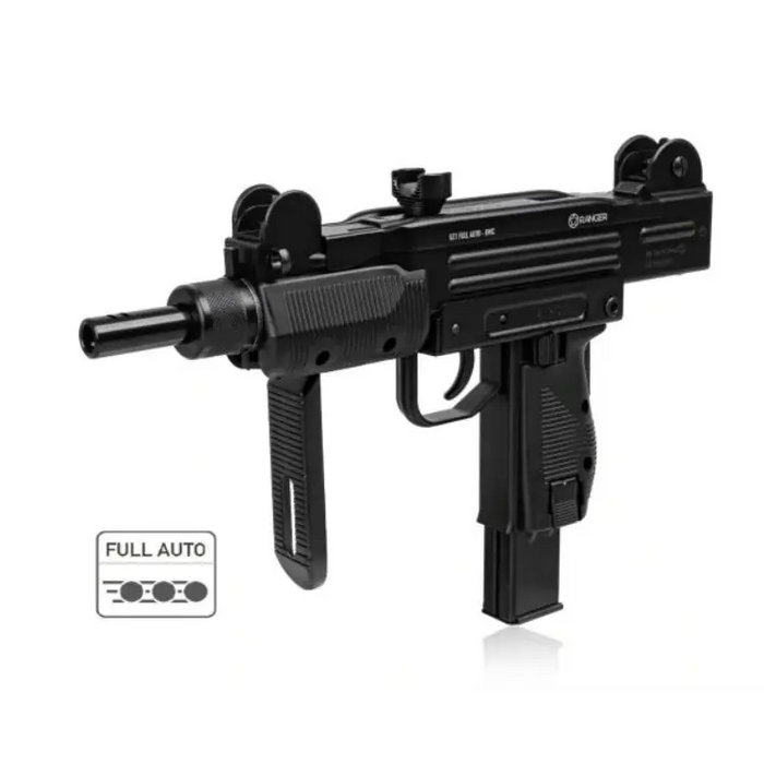 Submachine gun air rifle Ranger UZ1 Full Auto Blowback Kal.4.5 BBS 25-shots Metal KWC - Air