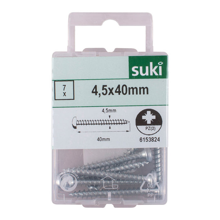WOOD SCREW 4.5X40 MM SUKI 7 PCS