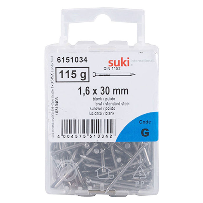 NAIL SMALL HEAD 1.6X30 MM DIN1151A SUKI