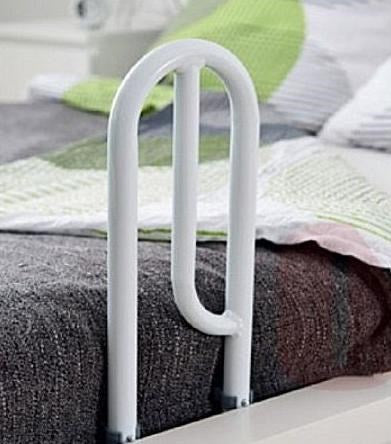 Height-adjustable bed rail making it easier to stand up