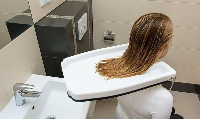 Gutter, tray for hair washing