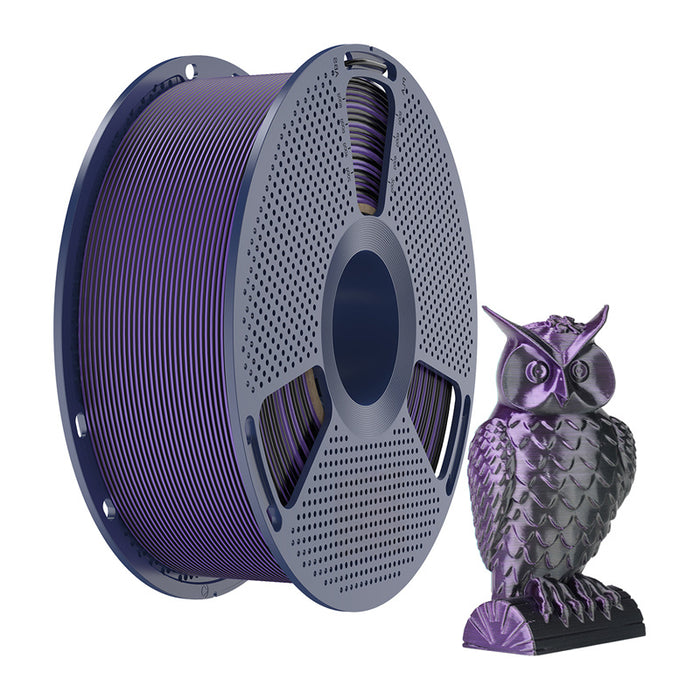 Sunlu PLA+ Silk Dual Color Filament (Black and Purple)