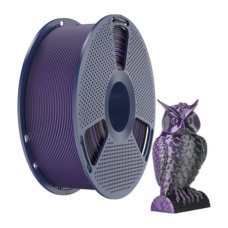 Sunlu PLA+ Silk Dual Color Filament (Black and Purple)
