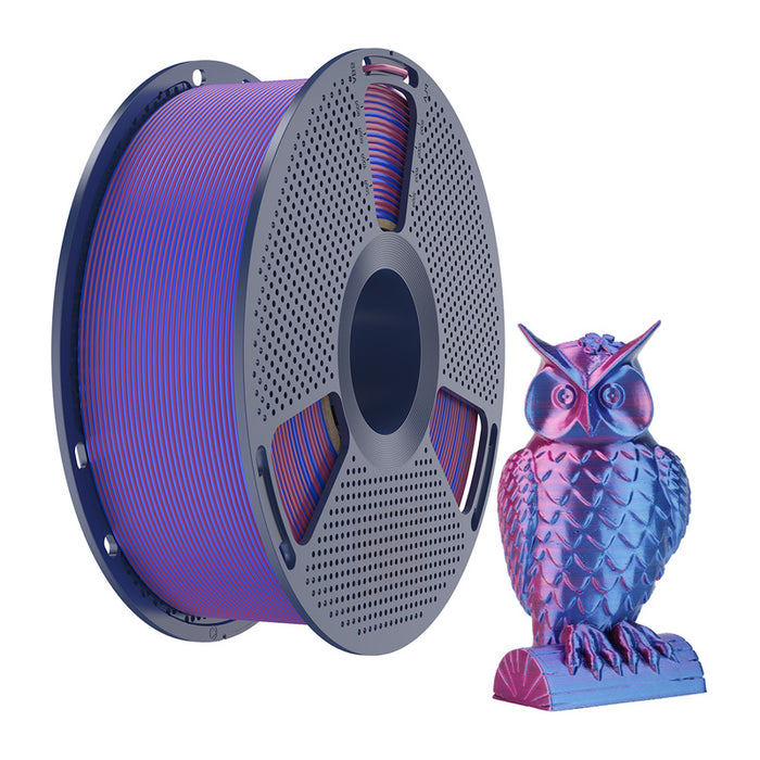 Sunlu PLA+ Silk Dual Color Filament (Red and Blue)