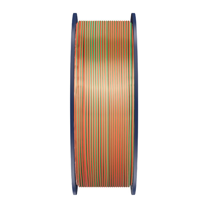 Sunlu PLA+ Silk Tri-Color Filament (orange, blue, and green)