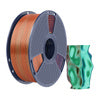 Sunlu PLA+ Silk Tri-Color Filament (orange, blue, and green)