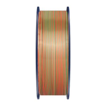 Sunlu PLA+ Silk Tri-Color Filament (orange, blue, and green)