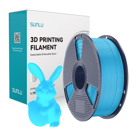 Filament Sunlu PLA Glow In The Dark (niebieski)