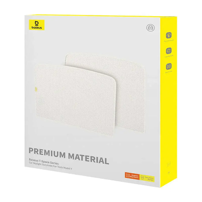 Sunshade for Tesla Model Y Baseus T-Space Series - single layer (white) - Other<<<Car accessories<<<InnproXML