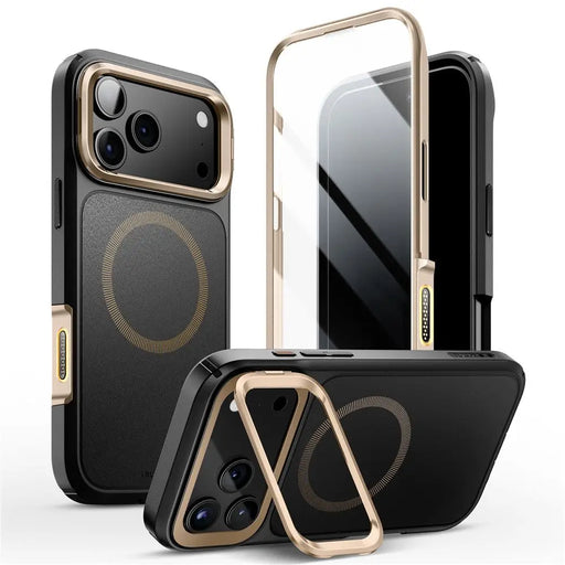 Supcase IBLSN Ares Flip Mag MagSafe Case for iPhone 17 Pro - Gold - Cell phone cases and covers<<<HurtelXML