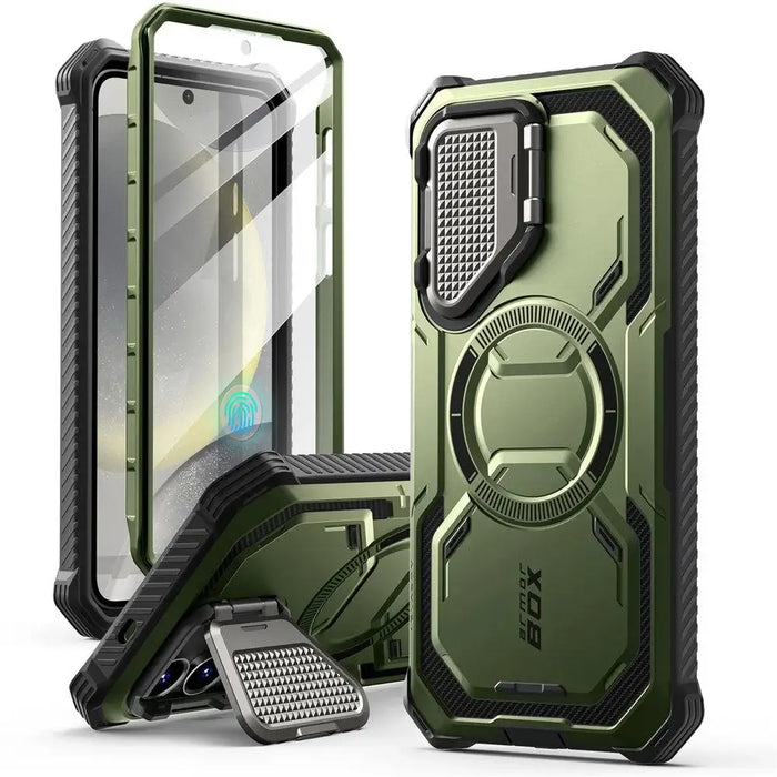 Supcase IBLSN Armorbox Mag Case for Samsung Galaxy S25 - Olive - Cell phone cases and covers<<<HurtelXML
