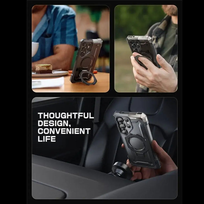 Supcase UB Grip Mag Case for Samsung Galaxy S25 Ultra - Black - Cell phone cases and covers<<<HurtelXML