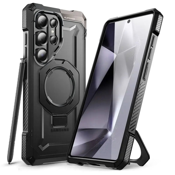 Supcase UB Grip Mag Case for Samsung Galaxy S25 Ultra - Black - Cell phone cases and covers<<<HurtelXML