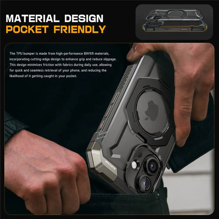 Supcase UB Grip Mag Case with MagSafe for iPhone 16 - Black - Cell phone cases and covers<<<HurtelXML