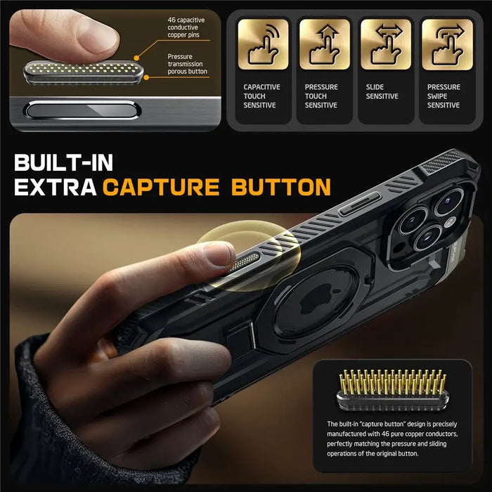 Supcase UB Grip Mag Case with MagSafe for iPhone 16 Pro Max - Black - Cell phone cases and covers<<<HurtelXML