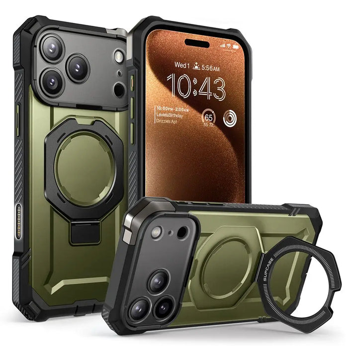 Supcase UB Grip Mag MagSafe Case for iPhone 17 Pro - Green - Cell phone cases and covers<<<HurtelXML