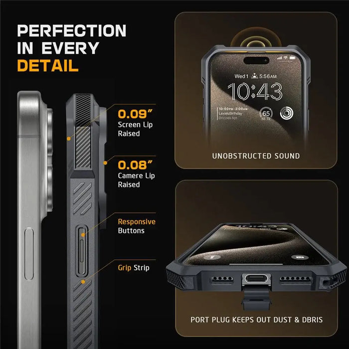 Supcase UB GRIP Mag MagSafe iPhone 16 Pro Case - Gray - Cell phone cases and covers<<<HurtelXML