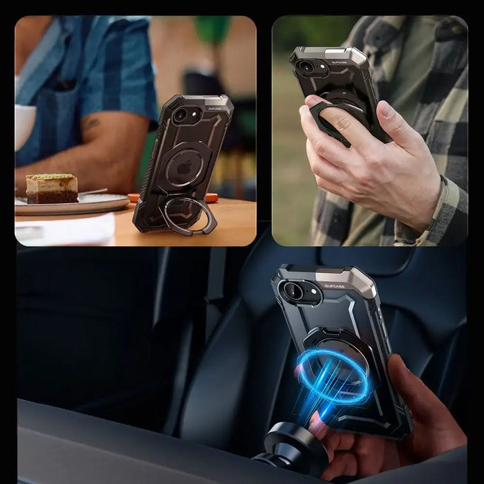 Supcase UB Grip Mag MagSafe iPhone 16e Case - Black - Cell phone cases and covers<<<HurtelXML